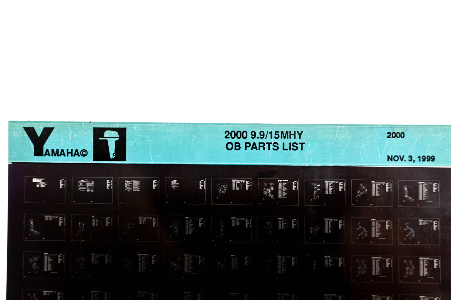 OEM Yamaha YR009-39 2000 9.9/15MHY Outboard Parts List Microfiche
