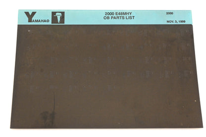 OEM Yamaha YR009-46 2000 E48MHY Outboard Parts List Microfiche
