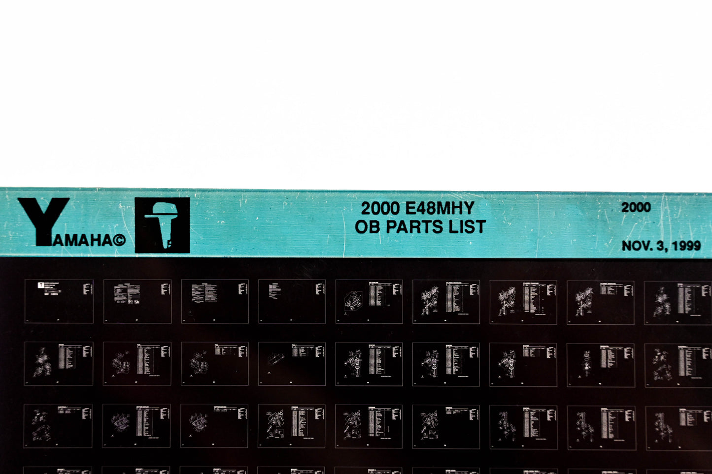 OEM Yamaha YR009-46 2000 E48MHY Outboard Parts List Microfiche