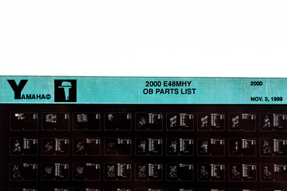 OEM Yamaha YR009-46 2000 E48MHY Outboard Parts List Microfiche