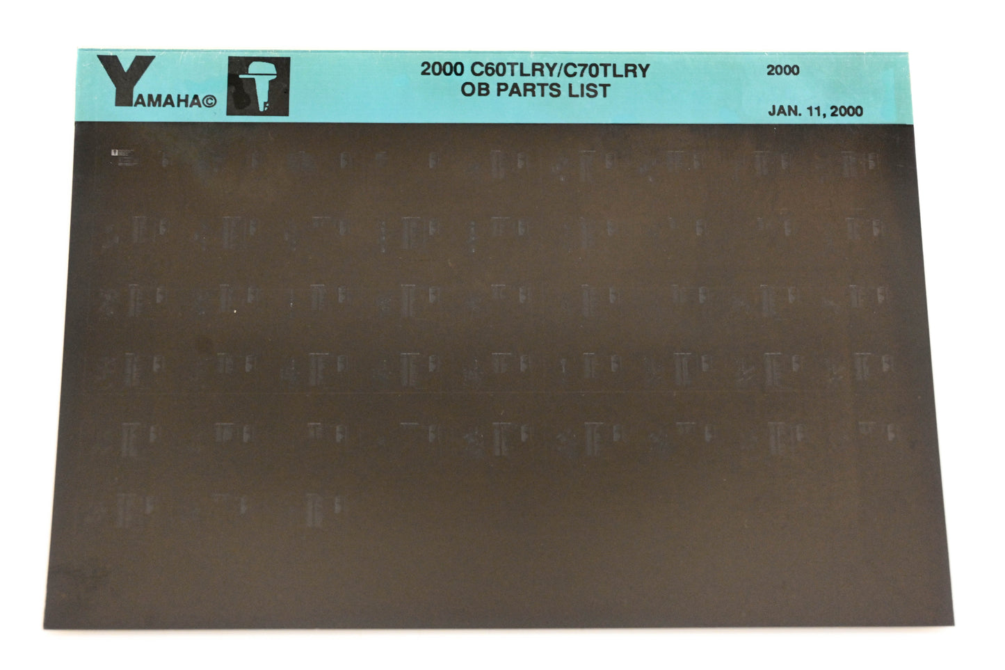 OEM Yamaha YR009-47 2000 C60TLRY/C70TLRY Outboard Parts List Microfiche