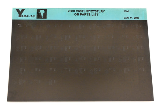 OEM Yamaha YR009-47 2000 C60TLRY/C70TLRY Outboard Parts List Microfiche