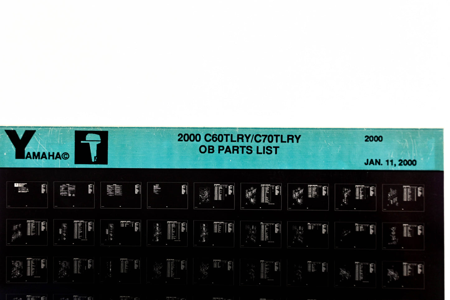 OEM Yamaha YR009-47 2000 C60TLRY/C70TLRY Outboard Parts List Microfiche