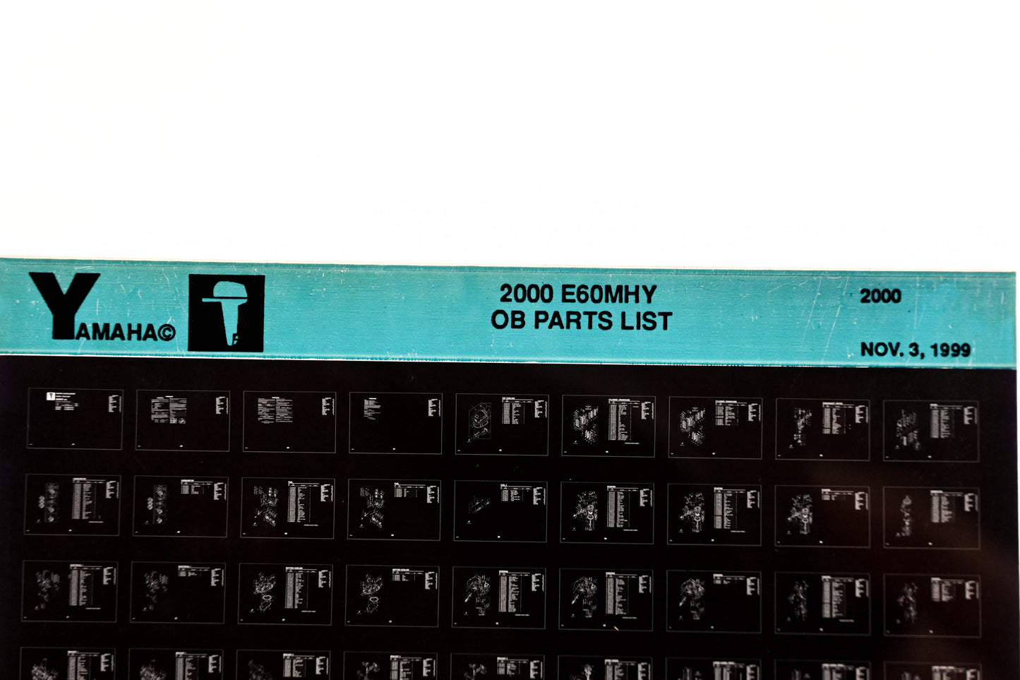 OEM Yamaha YR009-48 2000 E60MHY Outboard Parts List Microfiche