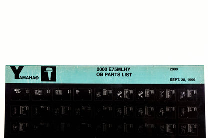 OEM Yamaha YR009-49 2000 E75MLHY Outboard Parts List Microfiche