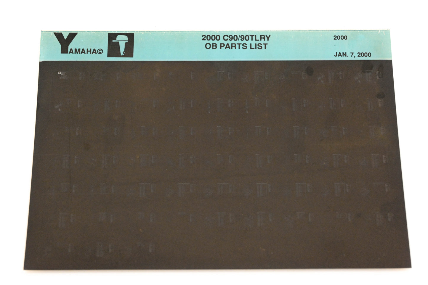 OEM Yamaha YR009-51 2000 C90/90TLRY Outboard Parts List Microfiche