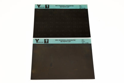 OEM Yamaha YR009-53 2001 SX225/250-LX225/250TRZ Pats List Microfiche Lot