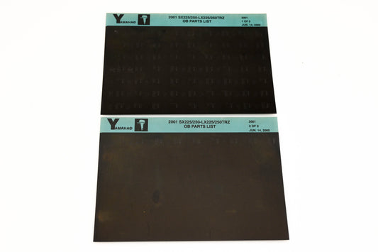 OEM Yamaha YR009-53 2001 SX225/250-LX225/250TRZ Pats List Microfiche Lot