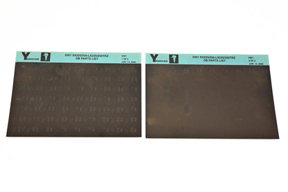 OEM Yamaha YR009-53 2001 SX225/250-LX225/250TRZ Pats List Microfiche Lot
