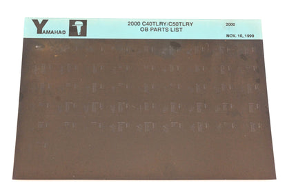 OEM Yamaha YR009-54 2000 C40TLRY/C50TLRY Outboard Parts List Microfiche