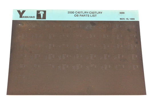 OEM Yamaha YR009-54 2000 C40TLRY/C50TLRY Outboard Parts List Microfiche