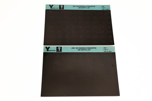 OEM Yamaha YR009-55 2001 SX150/200/LX150/200TRZ Parts List Microfiche Lot