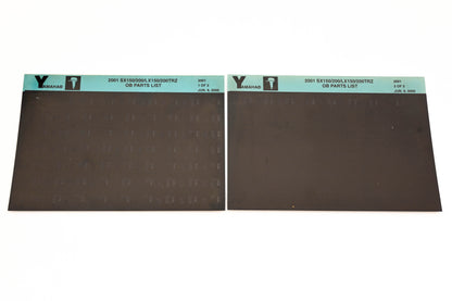 OEM Yamaha YR009-55 2001 SX150/200/LX150/200TRZ Parts List Microfiche Lot