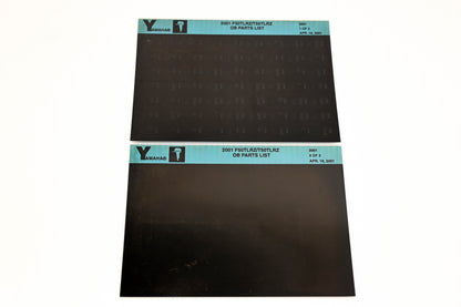OEM Yamaha YR009-56 2001 F50TLRZ/T50TLRZ Outboard Parts List Microfiche Lot
