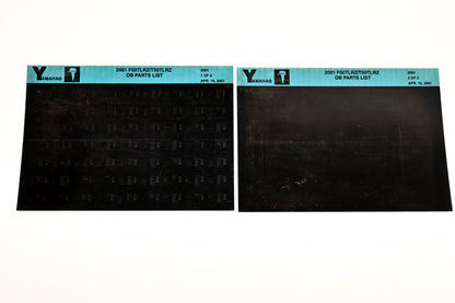 OEM Yamaha YR009-56 2001 F50TLRZ/T50TLRZ Outboard Parts List Microfiche Lot