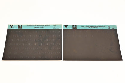 OEM Yamaha YR009-58 2001 Z150/Z175/LZ150/LZ200TRZ Parts List Microfiche Lot