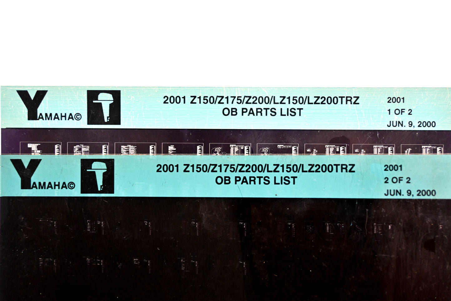 OEM Yamaha YR009-58 2001 Z150/Z175/LZ150/LZ200TRZ Parts List Microfiche Lot