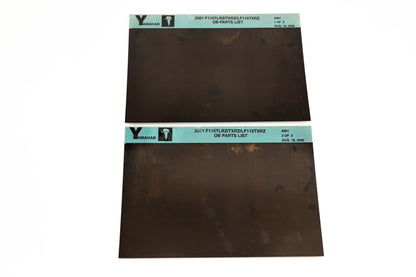 OEM Yamaha YR009-60 2001 F115TLRZ/TXRZ/LF115TXRZ Parts List Microfiche Lot