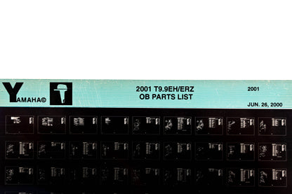 OEM Yamaha YR010-17 2001 T9.9EH/ERZ Outboard Parts List Microfiche