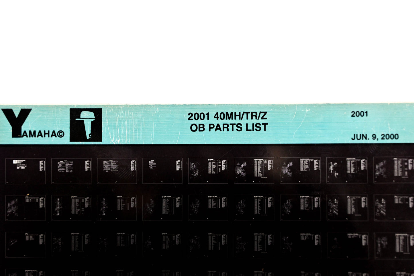 OEM Yamaha YR010-26 2001 40MH/TR/Z Outboard Parts List Microfiche