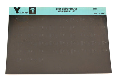 OEM Yamaha YR010-28 2001 C60/C70TLRZ Outboard Parts List Microfiche