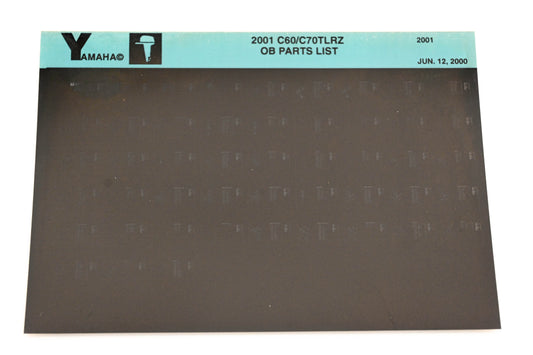 OEM Yamaha YR010-28 2001 C60/C70TLRZ Outboard Parts List Microfiche