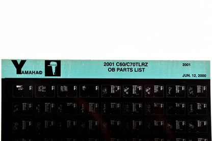 OEM Yamaha YR010-28 2001 C60/C70TLRZ Outboard Parts List Microfiche