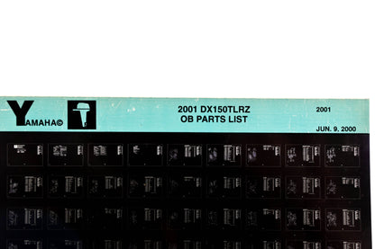 OEM Yamaha YR010-32 2001 DX150TLRZ Outboard Parts List Microfiche
