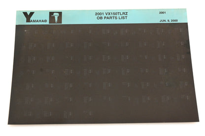 OEM Yamaha YR010-34 2001 VX150TLRZ Outboard Parts List Microfiche