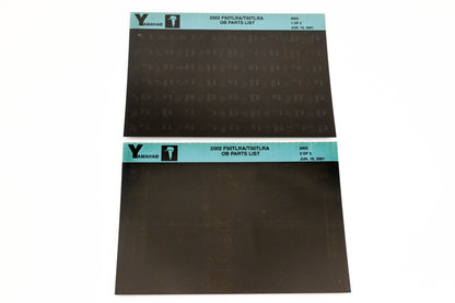 OEM Yamaha YR010-37 2002 F50TLRA/T50TLRA Outboard Parts List Microfiche Lot