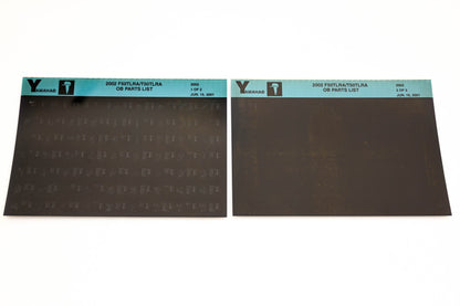 OEM Yamaha YR010-37 2002 F50TLRA/T50TLRA Outboard Parts List Microfiche Lot