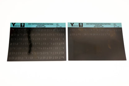 OEM Yamaha YR010-38 2002 F225TXRA/F225TURA/LF225TXRA/LF225TURA Parts List Microfiche Lot