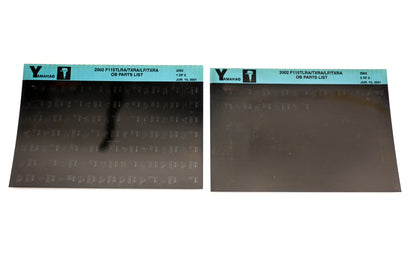 OEM Yamaha YR010-42 2002 F115TLRA/TXRA/LF/TXRA Parts List Microfiche Lot