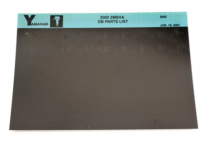 OEM Yamaha YR010-45 2002 2MSHA Outboard Parts List Microfiche