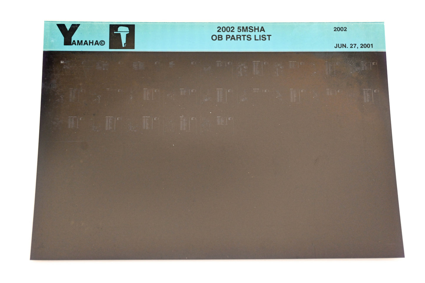 OEM Yamaha YR010-48 2002 5MSHA Outboard Parts List Microfiche