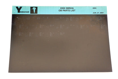 OEM Yamaha YR010-48 2002 5MSHA Outboard Parts List Microfiche