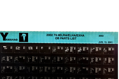 OEM Yamaha YR010-53 2002 T9.9ELRA/ELHA/EXHA Outboard Parts List Microfiche
