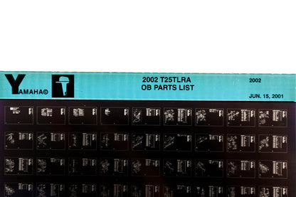 OEM Yamaha YR010-58 2002 T25TLRA Outboard Parts List Microfiche