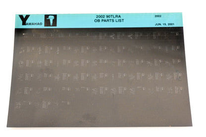 OEM Yamaha XM001-32 2002 90TLRA Outboard Parts List Microfiche