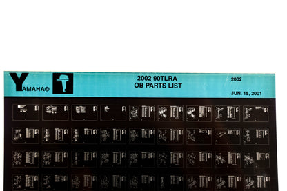 OEM Yamaha XM001-32 2002 90TLRA Outboard Parts List Microfiche