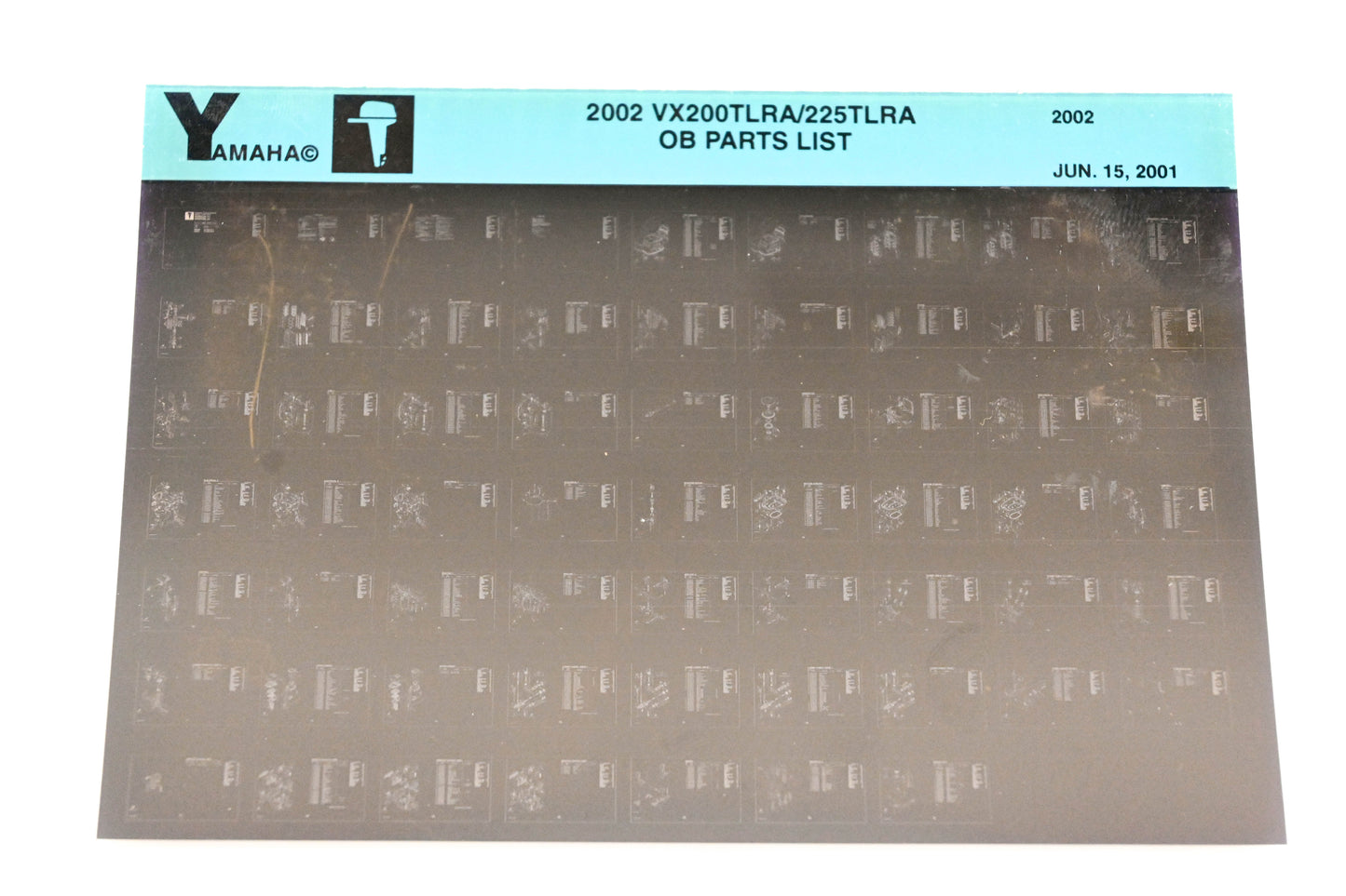 OEM Yamaha XM001-39 2002 VX200TLRA/225TLRA Parts List Microfiche