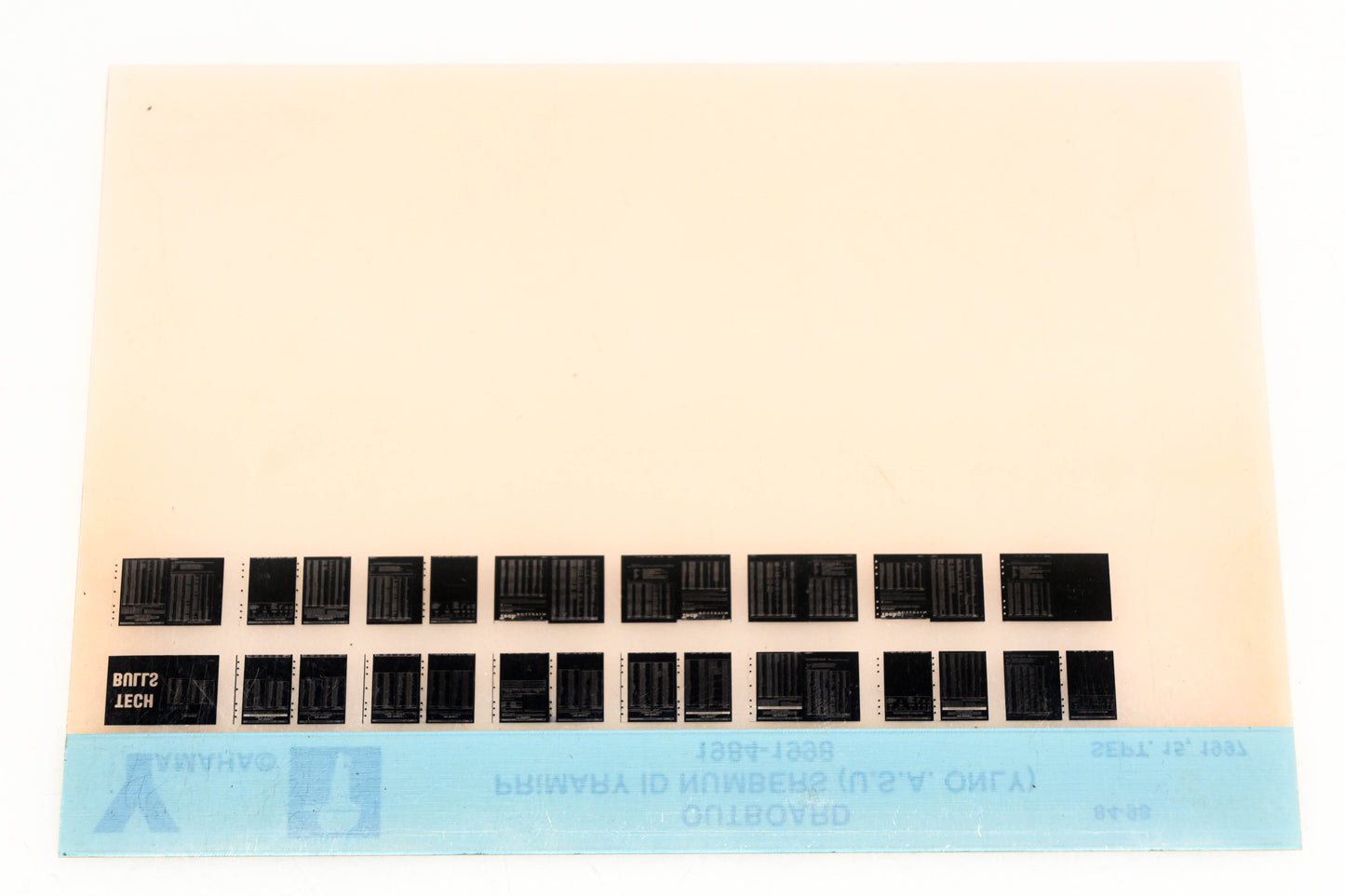 OEM Yamaha XM001-44 1984-98 USA Outboard Primary ID Numbers Microfiche