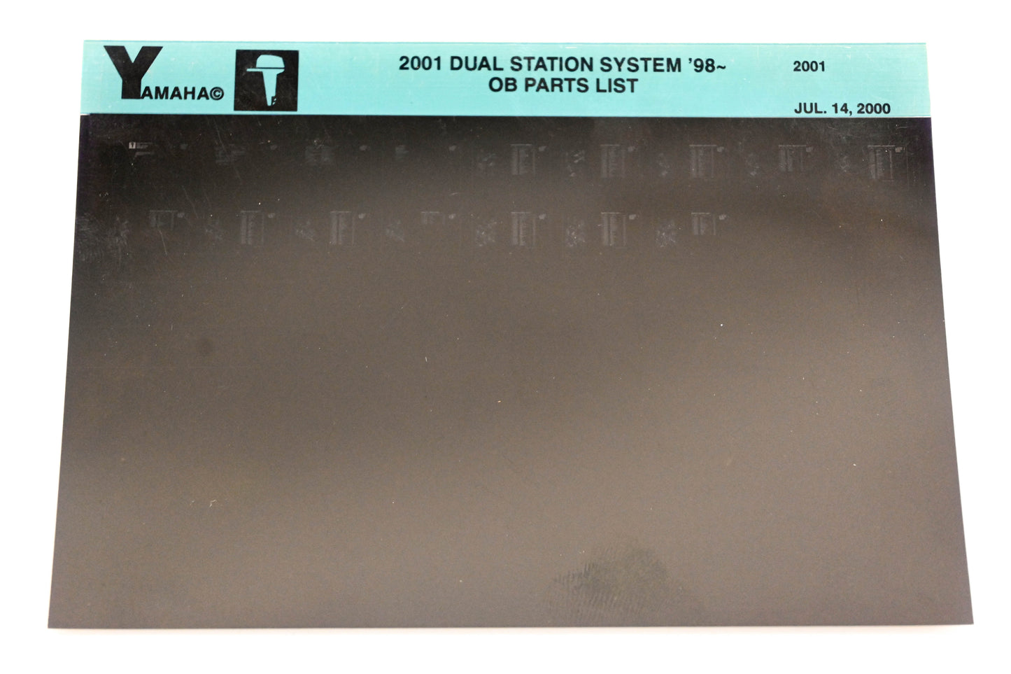 OEM Yamaha XM001-45 2001 Dual Station System '98+ Outboard Parts List Microfiche
