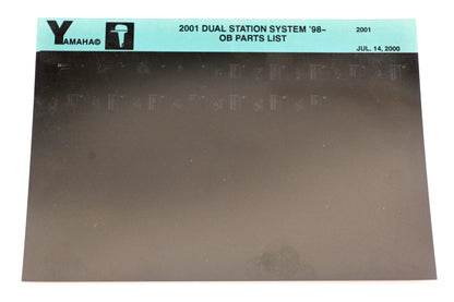 OEM Yamaha XM001-45 2001 Dual Station System '98+ Outboard Parts List Microfiche