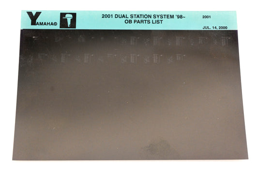 OEM Yamaha XM001-45 2001 Dual Station System '98+ Outboard Parts List Microfiche