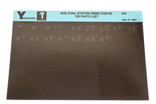 OEM Yamaha XM001-46 2002 Dual Station REMO-CON-02 Parts List Microfiche