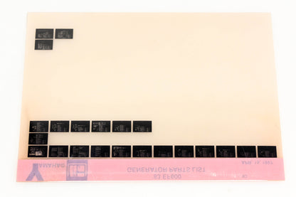 OEM Yamaha XM001-47 1983 EF600 Generator Parts List Microfiche