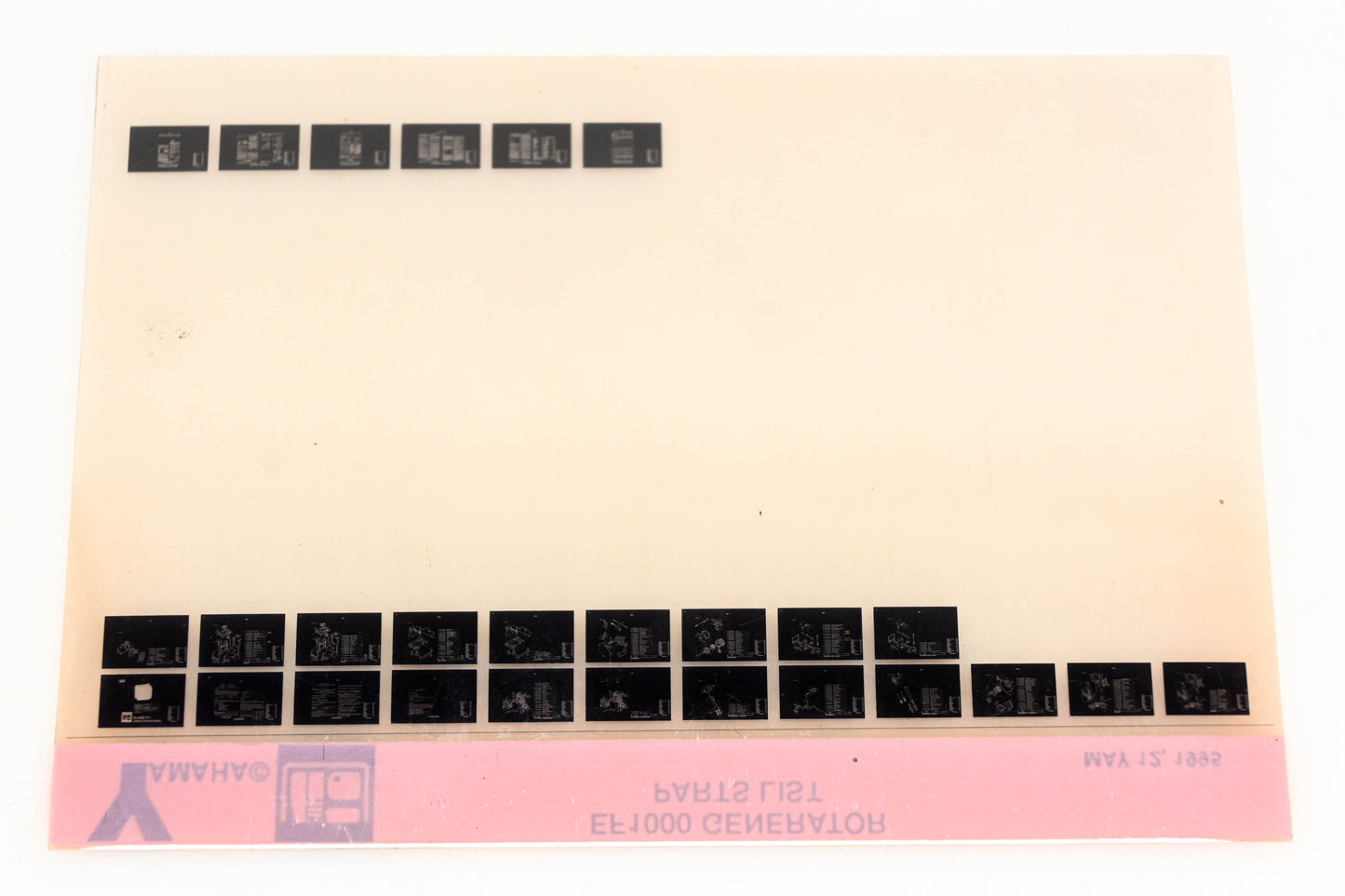 OEM Yamaha XM001-48 1995 EF1000 Generator Parts List Microfiche