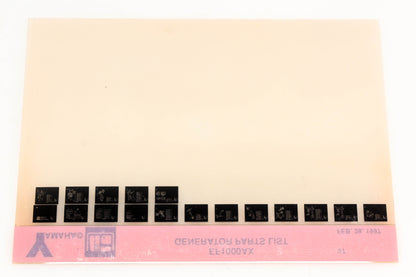 OEM Yamaha XM001-50 1997 EF1000AX Generator Parts List Microfiche