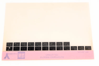 OEM Yamaha XM001-56 1994 EF3800R Generator Parts List Microfiche
